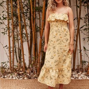 *RARE* Reformation Ametrine Linen Dress size XS